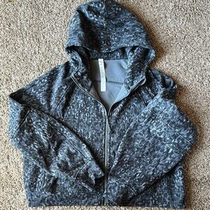 Lululemon scuba oversized crop full zip hoodie